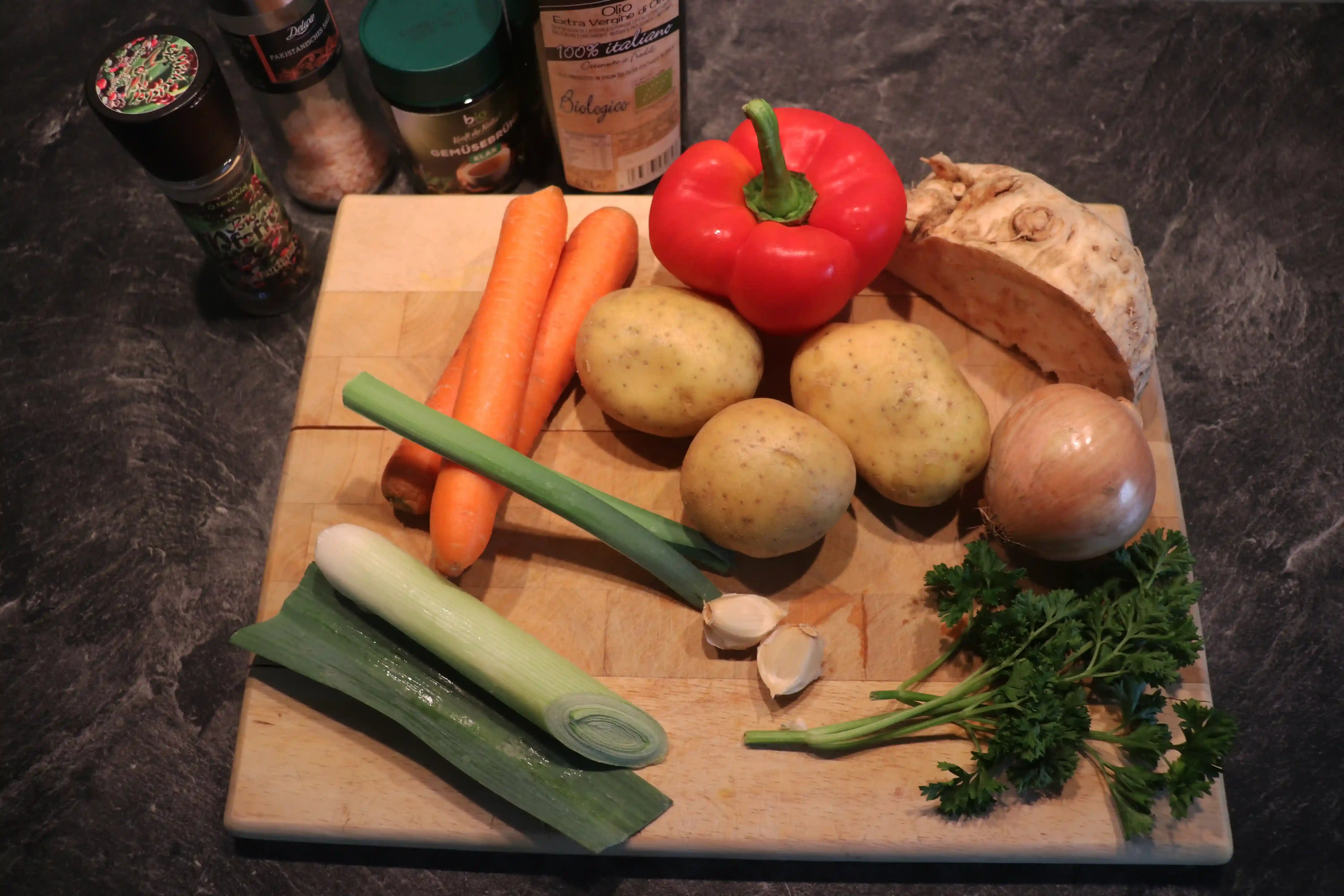 Pürierte Gemüsesuppe Rezept Zutaten