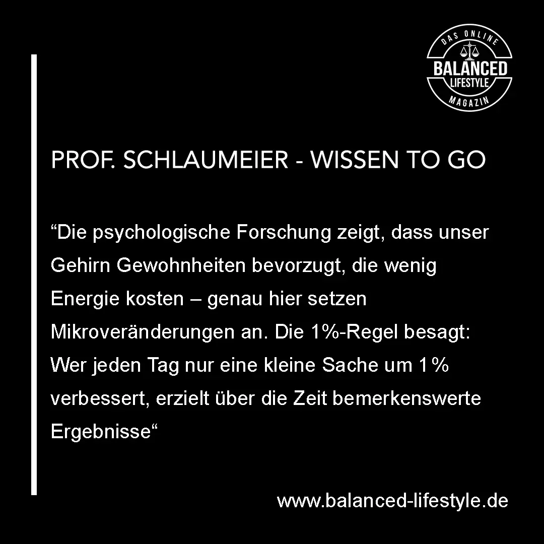 Prof. Schlaumeier Sprüche - Microveränderungen
